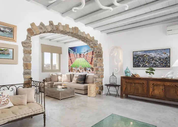 ヴィラ Mykonian Hills カラファティス